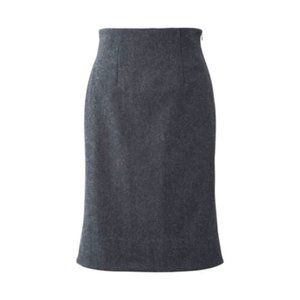 +J for Uniqlo | Grey Wool Pencil Skirt